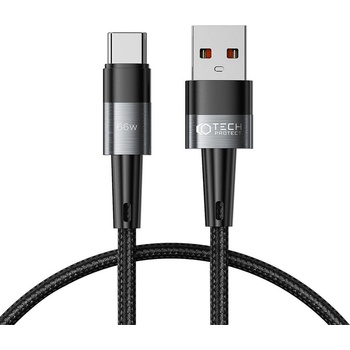 Tech-Protect Кабел за зареждане USB-А / USB-C с 66W / 6A от Tech-Protect Ultraboost 25см - сив (9490713934128)