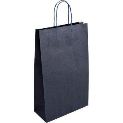 Papírová taška modrá Blu 250x110x410 mm s krouceným uchem