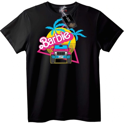 NOONEBRAND Тениска Barbie джип тропически - 4XL, White