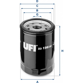 UFI Olejový filtr 23.196.00
