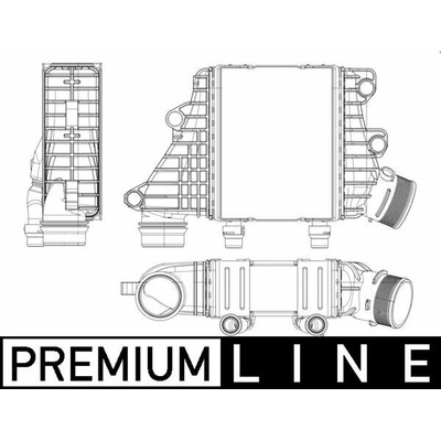 Chladič plniaceho vzduchu MAHLE ORIGINAL CI 412 000P (CI412000P)