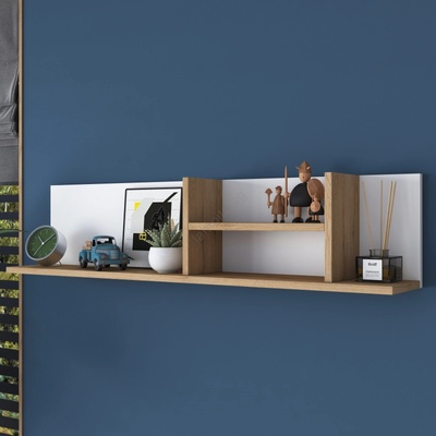 ASIR GROUP Етажерка RANI 120x25 см бежов/бял (AS1733)