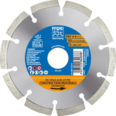 Pferd diamantový rezací kotúč 125 x 2,2 x 22,23 mm 68012221