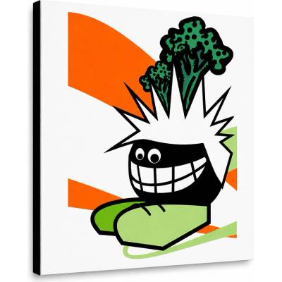Ručne maľovaný POP Art obraz Funny - 30x40 cm