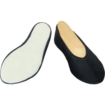 Miroslav Šoman Taneční cvičky textil Tauri - podešev kůže - černé – Hledejceny.cz