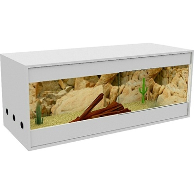 Drewstyl drevené terárium biele 100 x 50 x 50 cm