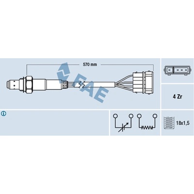 Lambda sonda FAE 77239