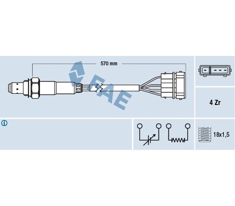 Lambda sonda FAE 77239