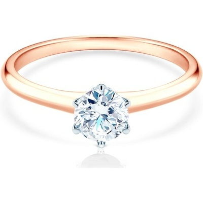 Savicki Zásnubný prsteň The Journey dvojfarebné zlato laboratórny diamant TJ R3 LAB RB