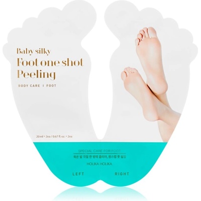 Holika Holika Baby Silky Foot ексфолираща маска за напукани ходила+ чорапи 2x20ml