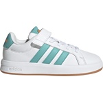 adidas Детски маратонки adidas Kid's Grand Court 3.0 Sneakers - Ftwr White / Mint Ton / Lucid Tangerine - размер 30, 5 (EU) (702-5501-0715)