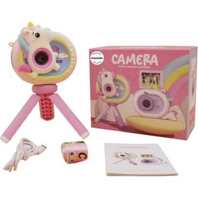 Mamido Kreativní dětská kamera jednorožec Rainbow Unicorn MT1402