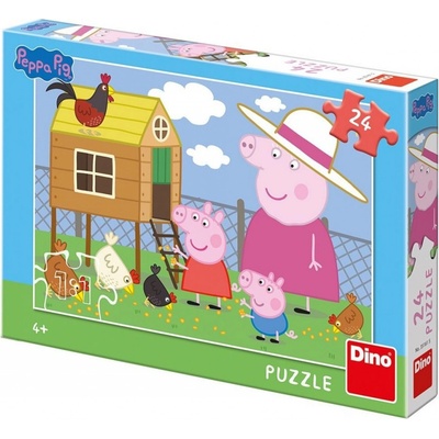Dino Peppa pig: slepičky 24 dílků