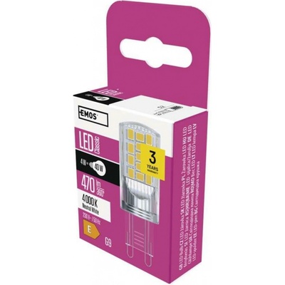 Emos LED žárovka Classic JC G9 4 W 40 W 470 lm neutrální bílá – Hledejceny.cz