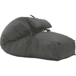 PUFRELAX Комплект, пуф легло и декоративна възглавница, 400л. Yoga L - Moon Grey, Перящ се калъф, Пълнеж с микс от мемори пяна и дунапрен, Гама Premium (PUF-M-YLP-PT-MNGRE) - topmall