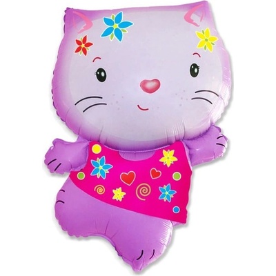 Balón fóliový 78 cm hello kitty kvetinková