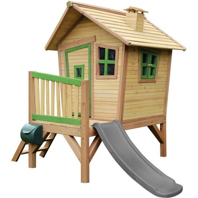 axi Детска къща AXI Robin с пързалка - сива (A030.045.80)