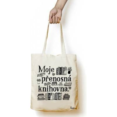 Plátěná taška Knihovna