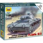 Zvezda Snap Kit танк 6119 - Немски танк Панцер III (1: 100)