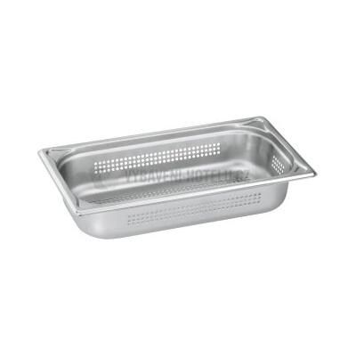 Gastronádoba dierovaná GN 1/3, nerezová oceľ 32,5 x 17,6 x 4 cm, 0,4 kg 3163405