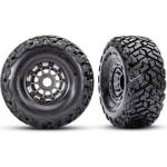 Traxxas колело 2.2/3.2", сив диск, гума Maxx Slash belted (чифт)