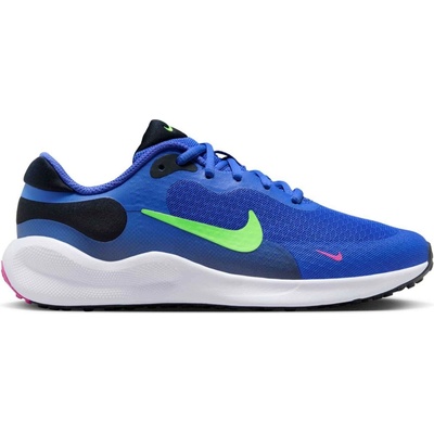 Nike Revolution 7 (GS) modré čierne svetlo zelené biele