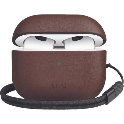 UNIQ Защитен калъф Uniq Terra Genuine Leather Case, за Apple Airpods 3, естествена кожа, кафяв (54911)