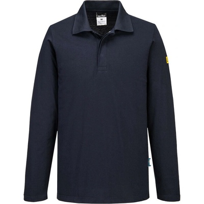 Portwest polokošile AS23 Anti-Static ESD polo krátký rukáv Navy 4XL