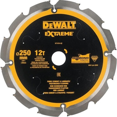 DEWALT EXTREME Циркулярен диск за рязане на дърво напречно и надлъжно с HM пластини ф250 мм 30 мм 2.8 мм 24 z (DT4202-QZ)