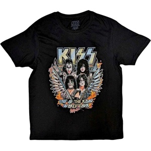 Kiss End Of The Road Wings Тениска с къс ръкав Black XL (KISSTS51MB04)