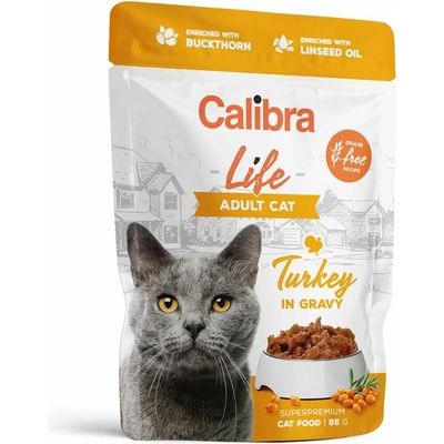 Calibra Cat Life Adult Turkey in gravy 85 g