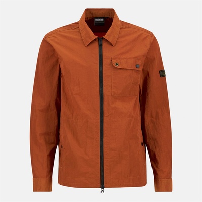 Barbour International Риза с дълъг ръкав Barbour International Men's Inline Cotton Long Sleeve Overshirt - Drk Ginger OR94
