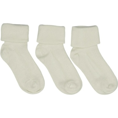 Onyu Dětské bezešvé bambusové ponožky 3 páry světle šedá White Onyx