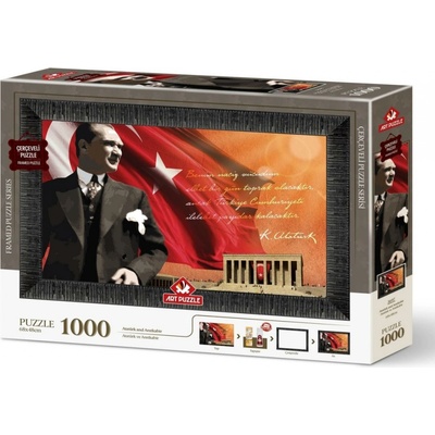 ART s rámem a lepidlem 3v1 Atatürk a Anitkabir 1000 dílků