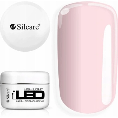 Silcare High Light Led stavitelný gel čirý francouzská růžová 100g