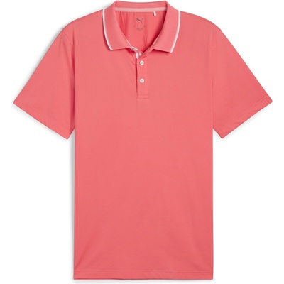 PUMA Блуза с яка Puma Men's Solid Polo Short Sleeve Performance Polo Shirt - Peach Frost