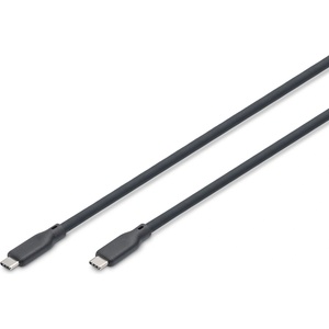 ASSMANN USB силиконов кабел USB-C - USB-C, 1 м, черен (AK-300350-010-S)