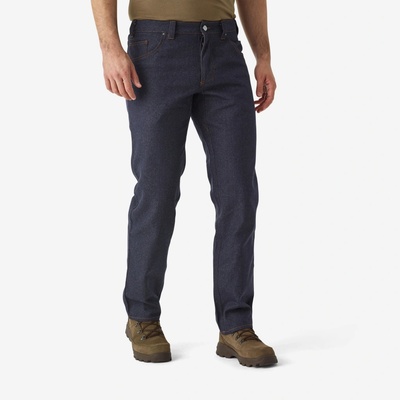 Nohavice Solognac 500 modré jeans