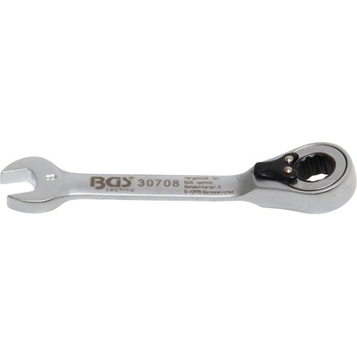 BGS Technic Račňový očkoplochý kľúč krátky prepínateľný 8 mm BGS 30708