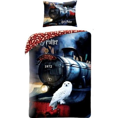 Halantex Harry Potter Bradavice Hogwarts Express bavlna 140x200 70x90