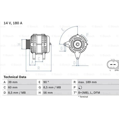 BOSCH Generátor 0986081230