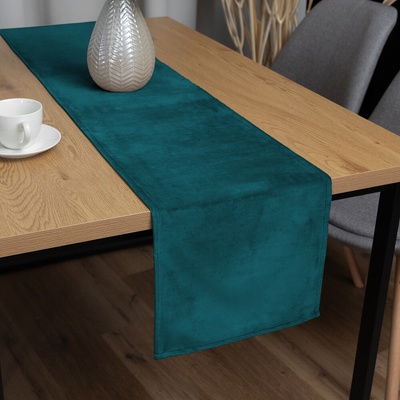 Biante Zamatový behúň Velvet Prémium SVP-025 Petrolejový 35x160 cm