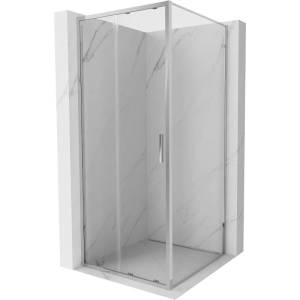 Mexen Exo-S плъзгаща се душ кабина 95 x 95 см, прозрачна, хром - 8151-095-095-01-00 (8151-095-095-01-00)