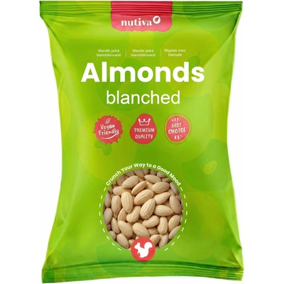 NUTIVA Mandle jadrá blanšírované Premium 1 kg