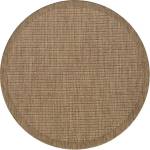 Ayyildiz Кръгъл килим за открито и закрито в естествен цвят ø 200 cm Giza 1410 - Ayyildiz Carpets (GIZA2002001410BROWN)