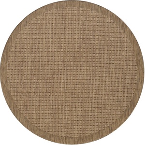 Ayyildiz Кръгъл килим за открито и закрито в естествен цвят ø 200 cm Giza 1410 - Ayyildiz Carpets (GIZA2002001410BROWN)