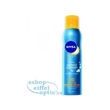 Nivea Sun Protect & Refresh chladivý neviditelný spray na opalování SPF20 200 ml