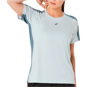Asics Дамска тениска Asics Women's Fujitrail Elite S/S Top Running shirt - Cool Grey / Ironclad - размер XS (916-5446-0111)