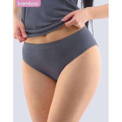 Gina dámské kalhotky klasické širší bok bezešvé jednobarevné Bamboo Cotton 00051P bílá
