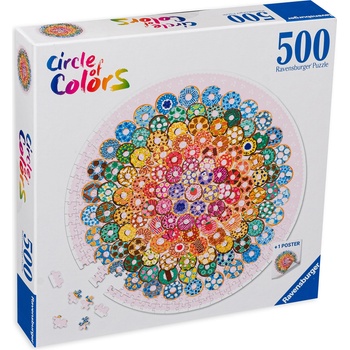 Ravensburger Кръгъл пъзел Ravensburger от 500 части - Понички (17346)